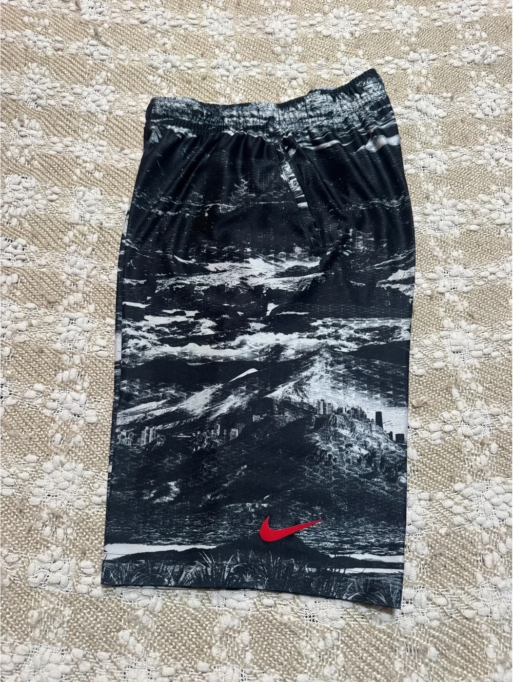Nike Dri-Fit LeBron James Ultimate Elite Basketball Short Graphic Abstract L